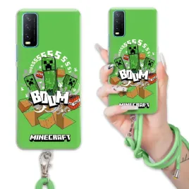 etui-do-vivo-y21s-case-dla-chlopca-sznurek-zielony-minecraft-wiele-wzorow