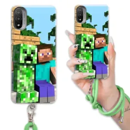 etui-do-motorola-e20-case-dla-chlopca-sznurek-zielony-minecraft-mix-wzory