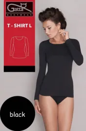 gatta-t-shirt-bluzka-dlugi-rekaw-black-l
