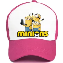 czapka-dziecieca-rozowa-na-lato-prezent-urodziny-dla-fana-minions-wzory
