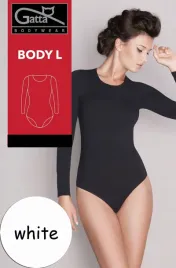 gatta-bezszwowe-body-dlugi-rekaw-white-m