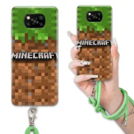 etui-do-xiaomi-poco-x3-pro-case-dla-chlopca-sznurek-zielony-minecraft-wz