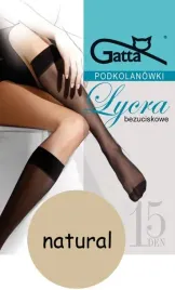 gatta-podkolanowki-lycra-15den-2-pary-natural-uni