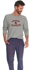 taro-2631-pizama-meska-matt-01-bawelna-szary-2xl