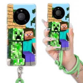 etui-do-huawei-mate-40-pro-plus-case-sznurek-zielony-minecraft-wiele-wzorow