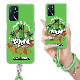 etui-do-oppo-a16s-case-dla-chlopca-sznurek-zielony-minecraft-wiele-wzorow