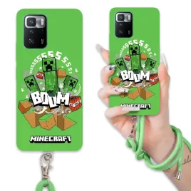 etui-do-xiaomi-redmi-note-10-pro-5g-case-sznurek-zielony-minecraft-mix-wz