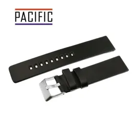 pasek-do-zegarka-pacific-22-mm-czarny-skorzany