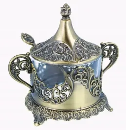 stylowa-zlota-cukiernica-metal-platerowany-stare-zloto