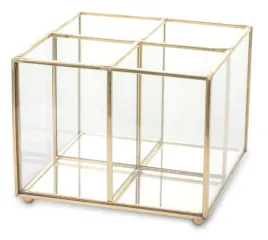 szklany-zloty-lustrzany-organizer-biurko-glamour