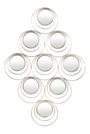 dekoracja-scienna-metalowa-zlota-lustro-kola
