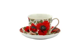filizanka-400-ml-ze-spodkiem-porcelana-kwiaty
