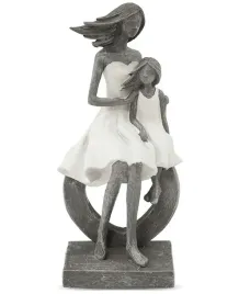 figura-rodzina-matka-dziecko-mama-corka-rodzina-dekoracja-biala-szara