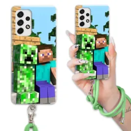 etui-do-samsung-a53-5g-case-dla-chlopca-sznurek-zielony-minecraft-mix-wz