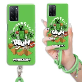 etui-do-oppo-a55-5g-case-dla-chlopca-sznurek-zielony-minecraft-mix-wzorow