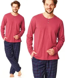 key-mns-451-pizama-meska-spodnie-flanela-w-kratke-2xl