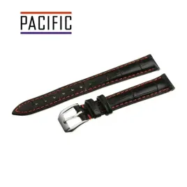 pasek-do-zegarka-pacific-22-mm-czarny-czerwona-nic-skorzany