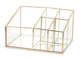 szklany-zloty-lustrzany-organizer-biurko-glamour
