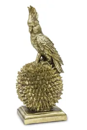 figurka-papuga-papuzka-figura-zlota-dekoracja