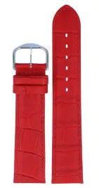 skorzany-pasek-do-zegarka-22mm-czerwony-krokodyl