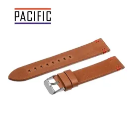 pasek-do-zegarka-pacific-22-mm-jasny-braz-czerwona-nic-skorzany