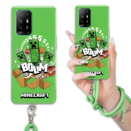 etui-do-oppo-a94-5g-case-dla-chlopca-sznurek-zielony-minecraft-mix-wzorow