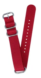 parciany-pasek-do-zegarka-typu-nato-czerwony-22-mm