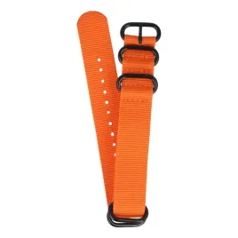 parciany-pasek-do-zegarka-nato-premium-elastic-pomaranczowy-22mm