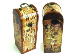 kasetka-opakowanie-na-wino-klimt-ostatni-pocalunek