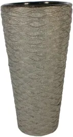 wazon-ceramiczny-grafitowy-karbowany-wysoki