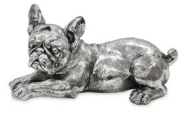 figurka-pies-buldog-srebrny