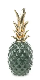 ananas-figurka-ceramiczna-zielona-nowoczesna-dekoracja-zlota