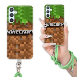 etui-do-samsung-a25-5g-case-dla-chlopca-sznurek-zielony-minecraft-mix-wz