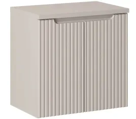 kaszmirowa-szafka-pod-umywalke-blat-60-cm-wiszaca-ryflowane-fronty-2-drzwi