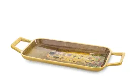 metalowa-patera-zlota-taca-gustav-klimt-pocalunek