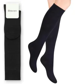 steven-072-podkolanowki-bawelna-czarne-29-31