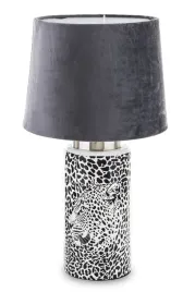 lampa-nocna-czarna-biala-lampart-ceramika-plotno