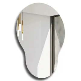 Zdjęcie produktu Stylowe Lustro Nieregularne Pionowe - Helsinki - 60x80, Góra