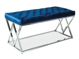 pikowane-siedzisko-srebrna-lawka-niebieska-tkanina