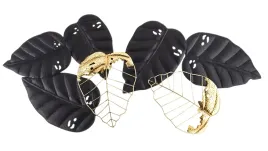 dekoracja-scienna-metalowa-zlota-czarna-liscie