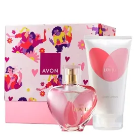avon-zestaw-upominkowy-lov-u-woda-perfumowana-balsam-box-pudelko