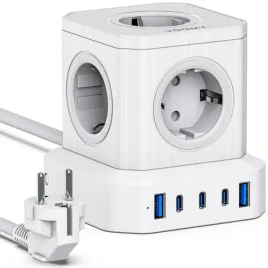 voomy-power-s65-listwa-zasilajaca-65w-3-usb-c-i-2-usb-a-4000w-biala