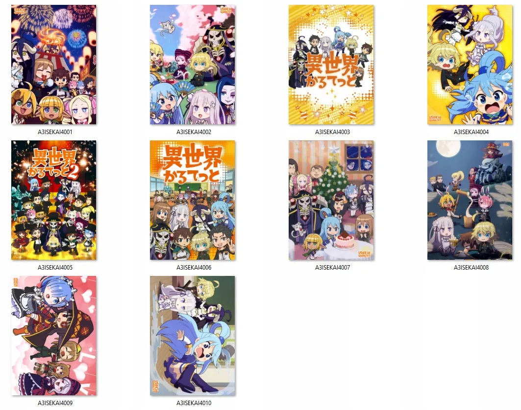 plakat-isekai-quartet-do-wyboru