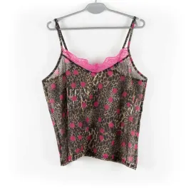 top-damski-boohoo-brazowa-panterka-w-rozowe-kropki-na-ramiaczkach-44