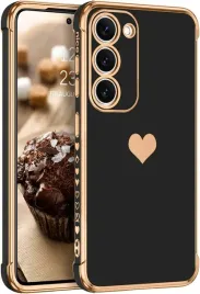 etui-silikonowe-samsung-galaxy-s23-czarne-zlote-serduszko-sm-s916b
