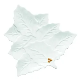 talerz-patera-paterka-taca-porcelanowa-biala-zlota-dekoracja-lisc