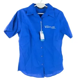 koszula-damska-premier-niebieska-krotki-rekaw-kolnierzyk-s