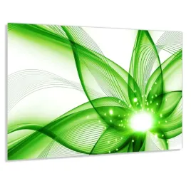 szklo-hart-100x50-abstrakcyjny-zielony-kwiat-klej