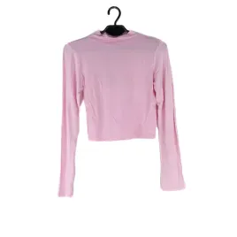 bluzka-damska-style-rozowa-krotka-crop-top-dlugi-rekaw-polgolf-s-m