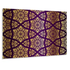 panel-szklany-hartowany-100x50-zloty-ornament-1